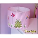 Lampenschirm - Frosch und Schmetterlinge- 30 cm - Wunschfarbe auf Anfrage möglich