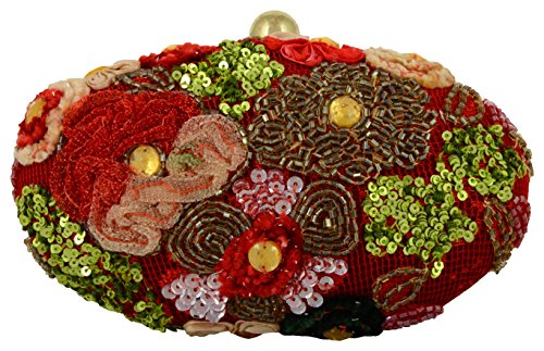 Tooba Handicraft Party Wear Hand Embroidered Box Clutch Bag Purse For Bridal, Casual, Party, Wedding