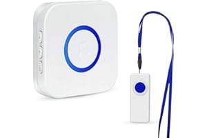ACOGEDOR Cercapersone per Badanti, Pulsanti Antipanico Wireless a Lunga Distanza da 330 M Sistema di Allarme per Infermiere Campanello di Chiamata per Pazienti Anziani a Casa Scuola per Disabili, 38 Canzoni 4