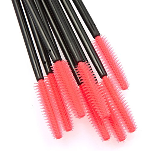 ourbest ca. 50 Einweg Wimpernpinsel Mascara Stäbe Applikator schwarz und rot - 6