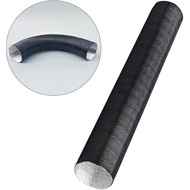 Conduit Chauffage Auto 50mm En Aluminium – Tuyau Air Chaud/froid, Ignifuge, Extensible 60-300cm, Pour Webasto Et Autres