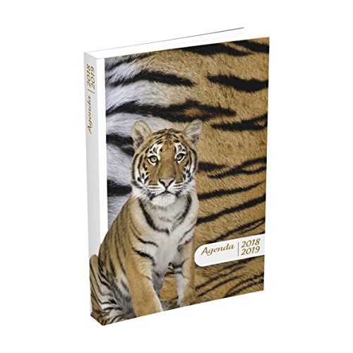 Download 1 Agenda scolaire Print Animaux - 2018/2019 - Un jour par page - 12x17 cm (Tigre)