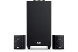 Teufel CONSONO 25 CONCEPT 2.1 Sistema audio completo con ricevitore AV integrato e Bluetooth, Dolby Audio, funzione scheda audio USB-C, HDMI ARC CEC per Giochi, Film e Musica - Nero