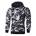 Produktbild Herren Kapuzenpullover,TWBB Camouflage Pullover Mit Tasche Sweatshirt Herbst Winter Lange Ärmel Mantel Outwear Sweatjacke Hemd