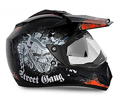 Vega Gangster Full Face Helmet (Black 