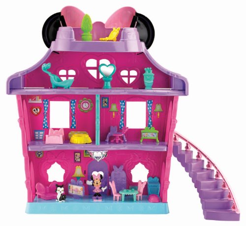 FISHER PRICE DISNEY MINNIE MOUSE MAGICAL BOW SWEET HOME DOLLS HOUSE FIGURES TOY GIRLS KIDS CHILDRENS PLAY SET