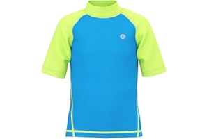 GENERIC HDTIYUYP Jungen UV Shirt Kinder - Schwimm Tshirt Kinder Badeshirt RashWeste Surfen Tshirt Schnelltrocknend Strand Shirt Wassersport Top