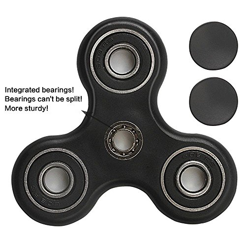 Hand Spinner Toy Stress Reducer High Speed Superb Stainless Steel Bearing Fidget Toy Can Continue to Rotate for 3-4 minutesfor Senchen - Perfect For Anxiety Adult Children (Black)