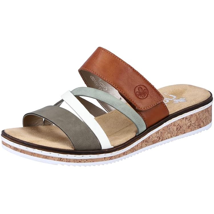 Rieker 61450, Ciabatte Donna, Colore: Rosso, 38 EU-38 EU - 7
