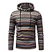 Produktbild Geilisungren Herren Langarm Hoodie Sweatshirt Slim fit Sweatjacke Pullover Kapuzenpullover Outwear Männer Weihnachten Gestreift Druck mit Kapuze Sweatshirt Langarm Tops Jacke Mantel