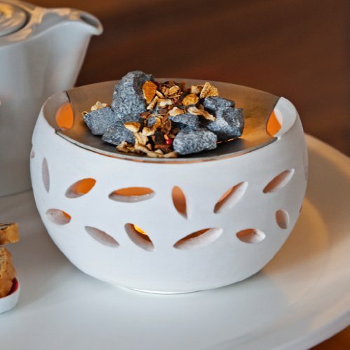 Vitalofen Luna - inkl. 3 Duftmischungen - SPEZIALANGEBOT << Gratis Duftmischungen >> Duftlampe Stövchen Zimmersauna