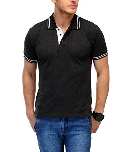 AWG ALL WEATHER GEARMen's Regular Fit Half Sleeve Cotton Polo T-Shirt