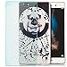 Produktbild Saxonia Schutzhülle + Panzerfolie Huawei P8 Lite Hülle Ultra Slim Silikon Case Cover mit Design/Motiv Hund mit Pfeife