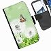Produktbild Hairyworm- Schmetterlinge Samsung Galaxy J3 (2016) Leder Klapphülle Etui Handy Tasche, Deckel mit Kartenfächern, Geldscheinfach und Magnetverschluss.