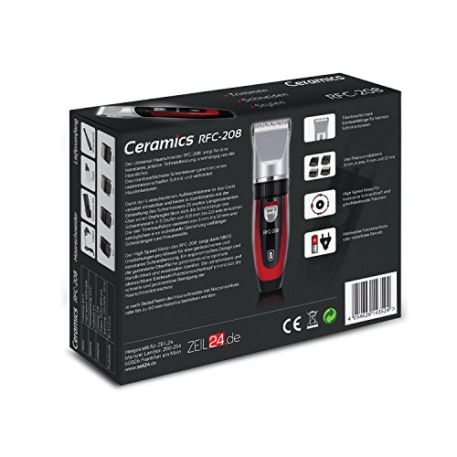 Elektrischer Profi Haarschneider By Ceramics mit 4 Aufsätzen Haarschneidemaschine ideal für Friseur Salon oder Privaten Gebrauch leiser 23K Gold aber starker Motor als Set Netz und Akkubetrieb - 7