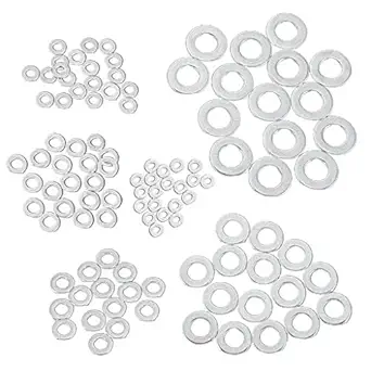 Street27 115pcs M3-M10 304 Stainless Steel Flat Washer Plain Washer Flat Gasket Ring