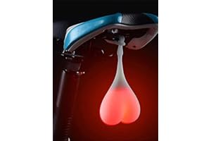 Umifica Bicycle Back Ball Light | Waterproof Design Bicycle Seat Back Egg Lamp - Waterproof Heart Shaped Bicycle Seat Back Egg Signal Lamp