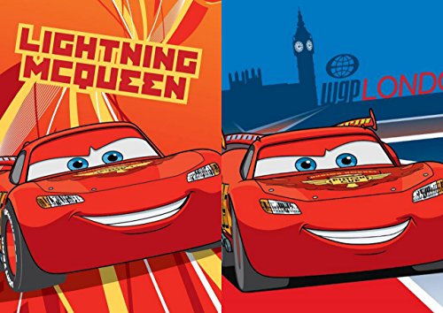 Preisvergleich Produktbild CARS 2er Set KINDER Waschlappen Waschfleck 30x30cm