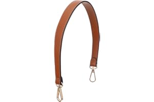 GEEHUA Correa corta marrón de piel sintética para bolso, correa de repuesto para bolsa de hombro de 19 pulgadas con cierres giratorios para cartera, bolsa de hombro (marrón)
