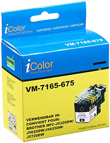 iColor Tintenpatrone für Brother (ersetzt LC-229XL), black (schwarz) - 2