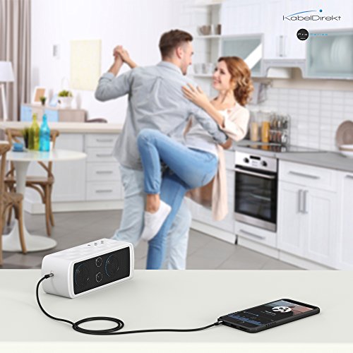 KabelDirekt Aux Kabel (1,5 m kurz, Audio Stereo Klinkenkabel, 3,5 mm Kabel, Klinkenstecker, Pro Series, geeignet fÃ¼r iPhone, iPad, Smartphone, MP3, Tablet PCs, FM Transmitter, Auto)