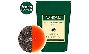 Original English Breakfast Foglie di t&egrave; nero (pi&ugrave; di 200 tazze) FORTE, RICCO E AROMATICO, foglia sciolta del t&egrave; nero pi&ugrave; fine del mondo - Birra calda, t&egrave; freddo, t&egrave; Kombucha, GRADO FTGFOP1, 454gm