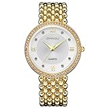 modiwen tendencia de moda diamante vestido de las mujeres relojes de lujo, golde