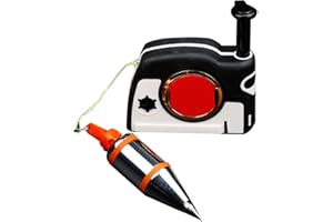 Ticfox Plumb Bob Setter Magnetic Plumb-Rite with 4.5m Auto Recoiling Cord Quick-Stabilizing Bob