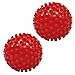 Produktbild ResultSport Massagebälle mit Noppen, solide, 2 Stück je 5 cm, Auslösepunktmassage, Stress-Reflexologie, myofasical Ball, Gymnastikball, Lacrosse-Ball