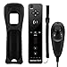 Produktbild Wisenovo Wii Motion Plus Controller Nintendo Wii Controller und Nunchuk Motion 2 in 1 Gebaut Bewegung Plus Fernbedienung Set für Nintendo Wii und Wii-Konsole u mit Silikonhülle-Schwarz