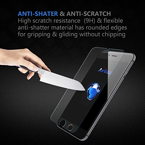 iPhone 7 Panzerglas Schutzfolie [3 Stück],Aribest Ultra-klar Panzerglas Schutzfolie für iPhone 7 3D Touch Kompatibel (0.25mm HD Ultra Clear) - 5