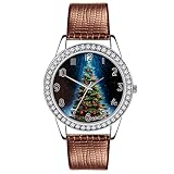 Hemore die Dame Weihnachten Design Diamante Kaffeeuhr 1 Paket (im Leben)