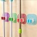 Produktbild TAOtTAO 4PCS Wall Mounted Mop Organizer Holder Brush Broom Hanger Storage Rack Kitchen