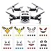 Produktbild yuyoug Drone Aufkleber, 8 Art Eagle Smile Emoji-Shark Aufkleber Aufkleber Augen Haut Schutz für DJI Mavic Air, machen Sie Ihr Drone leuchtet in Sky
