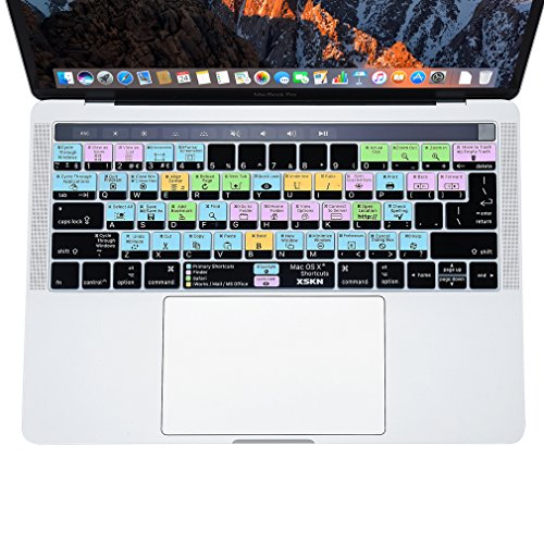 XSKN Mac OS X atajos teclado piel cubierta para MacBook Pro reTina 13 
