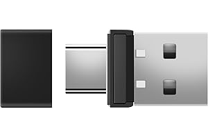 AILAH Mouse Mover Wiggler USB Type A & C Undetectable, Jiggler Anti Veille Ultra Slim, Simulateur de Mouvement Souris pour PC, Mac, Bureau, Télétravail, sans Logiciel ni Détection