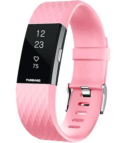 Mugust Cinturini Per Fitbit Charge 2 - Confezione Da 2, Cinturini Sportivi Regolabili In Silicone, Adatti A Uomo E Donna, Taglie S E L, Facili Da Montare