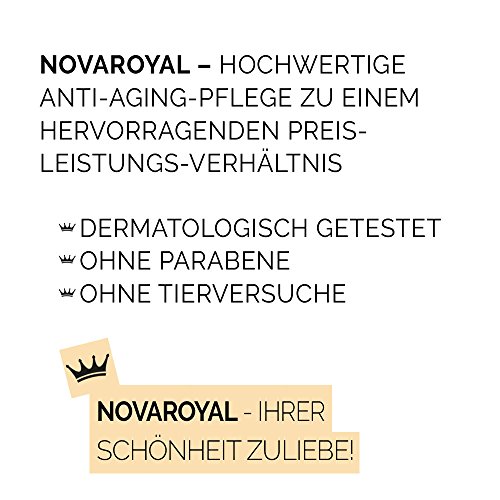 NOVAROYAL® Gesichtscreme für junge Haut | hochwertige Anti Aging Pflege gegen erste Linien und Mimikfältchen | wirkt vorzeitiger Hautalterung effektiv entgegen | für ein verfeinertes Porenbild | intensiv feuchtigkeitsspendend für strahlend schönes und vitales Aussehen - 5