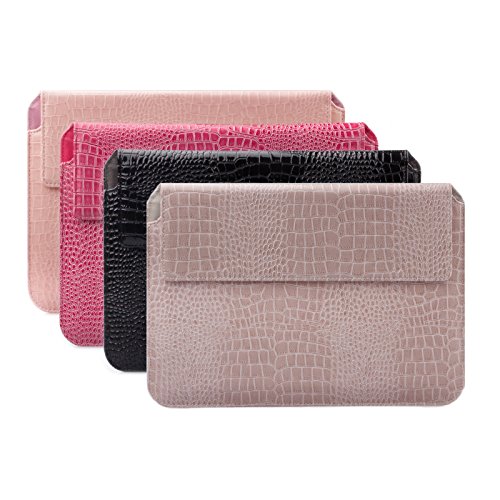 MacBook Pro 15“ Tasche | passend für 14.0 bis 15.6 Zoll Laptops | Caiman Optik champagner | iCues Piquante Etui | weitere Leder-Imitat – und Farbvarianten verfügbar | universelle Schutz-Hülle mit Geschenk-Box - 8