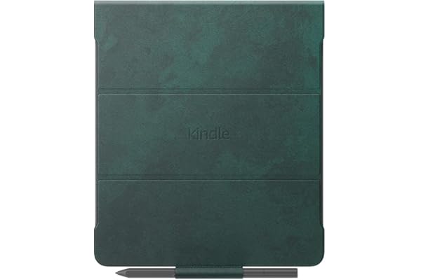 Étui à rabat en cuir premium avec attache aimantée pour Amazon Kindle Scribe | Compatible uniquement avec Kindle Scribe | Design fin et léger | Vert
