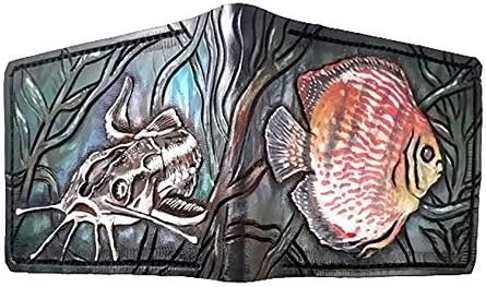 Fish, nature aor Pet portrait Leather Wallet