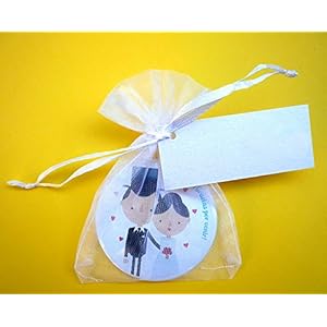 Regalos y Detalles de Boda – Espejos Para Invitados de Boda Originales y Prácticos para Regalar – Pack 20 unidades – ¡Tus Invitados Alucinarán!