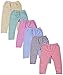 kuchipoo Unisex Regular Fit Fleece Pyjama Bottom (Pack of 6)(KUC-PAJ-109_12-18 Months_Multicolor) RS.499.00
