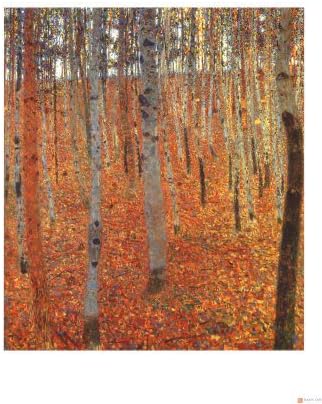 Beach Forest Giclee Poster Print by Gustav Klimt, 46x61 cm