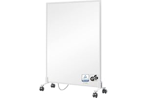 BR Bringer Infrarotheizung Standgerät - 450 Watt - Energiesparend - Mobile Elektroheizung mit Standfüßen auf Rollen - 5 Jahre Garantie, TÜV - Deutsche Qualitätsmarke