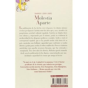 Molestia aparte : diarios (2001-2005) (Literatura Reino de Cordelia, Band 36)