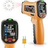 Thermomètre Infrarouge Laser Janisa AD6530D Digitale Cuisine Intérieur Sans Contact Haute Température -50℃ à 800℃ Avec 12 Points Aperture Fonction Température Alarme Rapid Sight Lire Grand Ecran LCD Instruction Française en PDF.