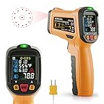 Infrarot Thermometer Janisa AD6530D ir Laser Digital Thermometer kontaktfreies mit Farbe lcd 12-Punkte-Laserkreis Farbbildschirm Alarmfunktion bei Über/Unterschreitung der Temperatur -50℃ bis 800℃
