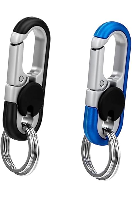 LAMXD Mini Mousqueton, Trousseau De Clé, Mousquetons Porte Clefs Pour