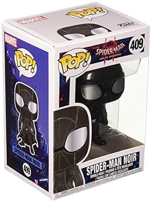 Funko- Pop Bobble: Marvel Into The Verse: Spider-Man Noir Collectible Figure, 33978, Multicolour